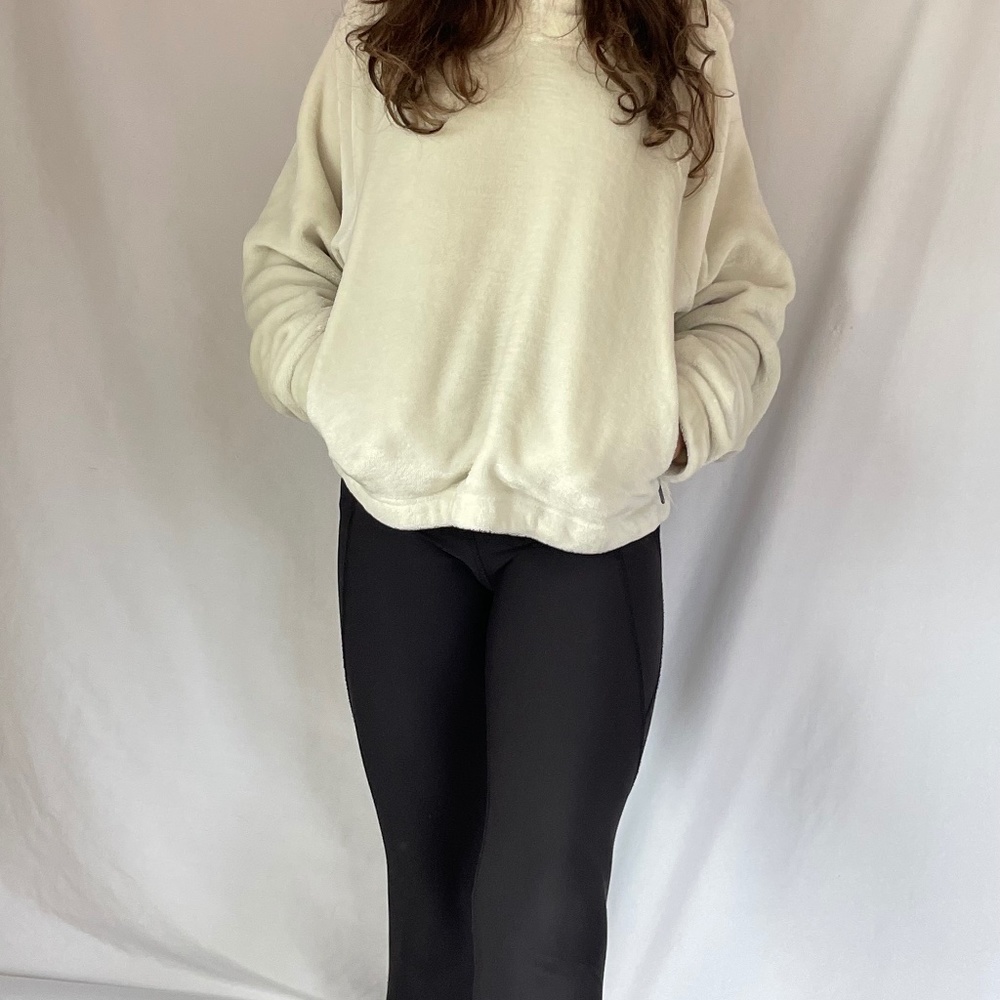 Cropped Fuzzy Hoodie